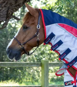 Premier Equine Buster Stay-Dry Super Lite Fly Rug With Surcingles -Finest Equestrian Supplies buster stay dry super lite fly rug navy 2 7 jpg
