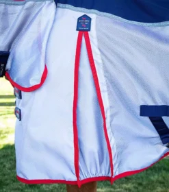 Premier Equine Buster Stay-Dry Super Lite Fly Rug With Surcingles -Finest Equestrian Supplies buster stay dry super lite fly rug navy 5 6 jpg