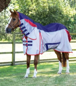 Premier Equine Buster Stay-Dry Super Lite Fly Rug With Surcingles -Finest Equestrian Supplies buster stay dry super lite fly rug with surcingles navy 2 jpg