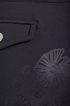 PS Of Sweden Candice Breeches -Finest Equestrian Supplies candice navy fabric detail 1 lr 3 jpg