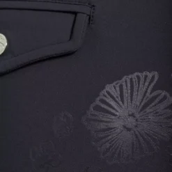 PS Of Sweden Candice Breeches -Finest Equestrian Supplies candice navy fabric detail 1 lr 7 jpg
