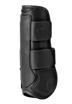 LeMieux Capella Leather Tendon Boots -Finest Equestrian Supplies capella tendon boots black back 1 1 jpg