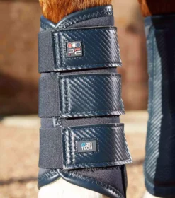 Premier Equine Carbon Air-Tech Single Locking Brushing Boots -Finest Equestrian Supplies carbon air tech single locking brushing boot navy 3 3 jpg