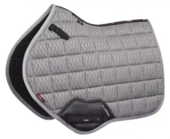 LeMieux Carbon Mesh Close Contact Square -Finest Equestrian Supplies carbon mesh close contact square grey 2 jpg