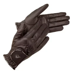 LeMieux Classic Riding Gloves -Finest Equestrian Supplies classic riding glove brown 2 jpeg
