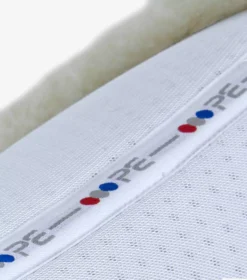 Premier Equine Close Contact Airtechnology Shockproof Wool European Saddle Pad Dressage Square -Finest Equestrian Supplies close contact airtechnology shockproof european merino wool half lined dressage square white natural wool 6 1 jpg