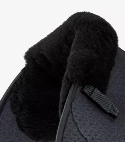 Premier Equine Close Contact Airtechnology Shockproof Wool Saddle Pad - GP/Jump Square Black/Black Wool -Finest Equestrian Supplies close contact airtechnology shockproof european merino wool half lined gpjump square black 3 1 jpg