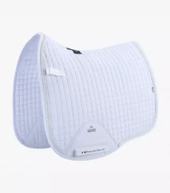 Premier Equine Close Contact European Cotton Saddle Pad Dressage Square 29 Premier Equine Close Contact European Cotton Saddle Pad Dressage Square -Finest Equestrian Supplies close contact european cotton saddle pad dressage square white 1 jpg