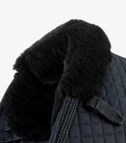 Premier Equine Close Contact Merino Wool European Saddle Pad - GP/Jump Square -Finest Equestrian Supplies close contact merino wool european half lined gp jump square black black 3 1 jpg