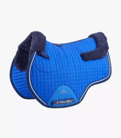 Premier Equine Close Contact Merino Wool European Saddle Pad - GP/Jump Square -Finest Equestrian Supplies close contact merino wool european half lined gp jump square royal blue navy 1 1 jpg