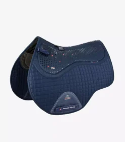 Premier Equine Close Contact Tech Grip Pro Anti Slip Saddle Pad Gp Jump Square -Finest Equestrian Supplies close contact tech grip pro anti slip saddle pad gp jump square navy 1 1 jpg