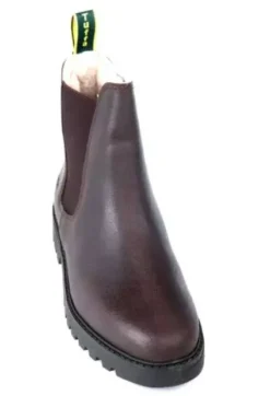Tuffa Clydesdale Fleece Yard Boots Brown -Finest Equestrian Supplies clydesdale fleece brown 2 1 9 jpg