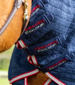 Premier Equine Combo Dry-Tech Horse Cooler Rug -Finest Equestrian Supplies combo navy 4 1 jpg