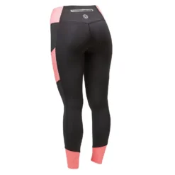 Dublin Power Performance Mid Rise Colour Block Tights -Finest Equestrian Supplies coral2 3 jpg