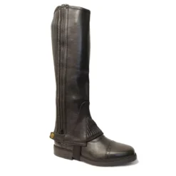 Tuffa Cranworth Leather Half Chaps Adults -Finest Equestrian Supplies cranworth 1 1 2 jpg