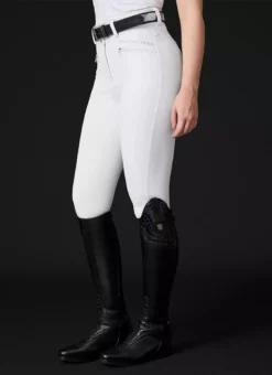 Mountain Horse Diana High Waist Breeches -Finest Equestrian Supplies diana white side 1 jpg
