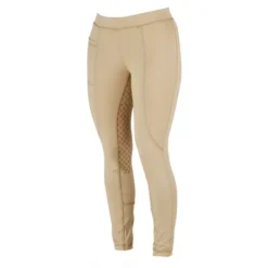 Dublin Childs Performance Cool-It Gel Riding Tights -Finest Equestrian Supplies dublin childs performance cool it gel riding tights beige 4 png