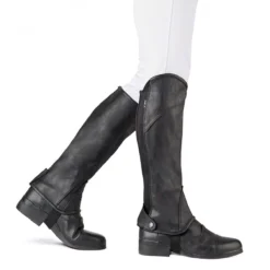 Dublin Stretch Fit Half Chaps Adults -Finest Equestrian Supplies dublin stretch fit half chaps adults black 2 jpg