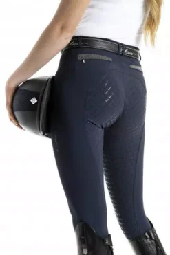 LeMieux Dynamique Full Seat Breech 35 LeMieux Dynamique Full Seat Breech -Finest Equestrian Supplies dynamique full seat breech navy on person 1 2 jpg