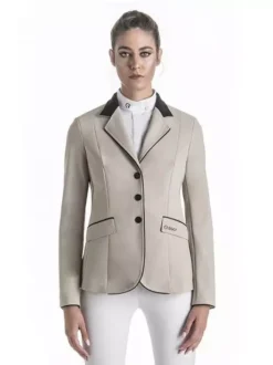 EGO7 Elegance CL Show Jacket -Finest Equestrian Supplies elegance cl jacket beigeblack foto prodotto 3 4 jpg