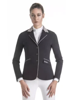EGO7 Elegance CL Show Jacket -Finest Equestrian Supplies elegance cl jacket blackgrey foto prodotto 4 2 jpg