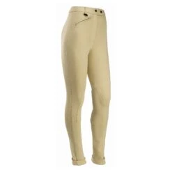 Equetech Junior Prima Jodhpurs -Finest Equestrian Supplies equetech junior prima jods beige 1 3