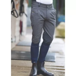 Equetech Mens Kingham Breeches -Finest Equestrian Supplies equetech mens kingham breeches grey 1 jpg