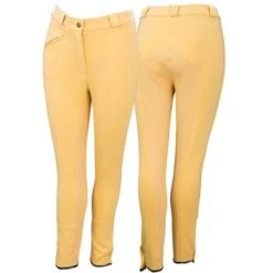 Equetech Grip Seat Breeches -Finest Equestrian Supplies equetech grip seat breeches canary 5