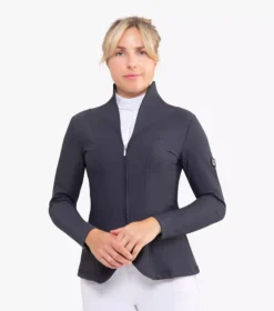 Premier Equine Finio Ladies Competition Show Jacket -Finest Equestrian Supplies finio ladies competition show jacket grey grey 2 jpg