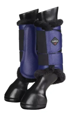 LeMieux Fleece Lined Brushing Boots Pair -Finest Equestrian Supplies fleece lined boots ink 2 jpeg