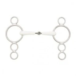 Elico Flexi Jointed Continental Gag/Elevator Bit -Finest Equestrian Supplies flex30 bit 600x600 1 3