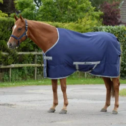 Bucas Freedom Twill Sheet -Finest Equestrian Supplies freedom twill navy 8735 1 1 jpg