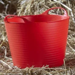 Red Gorilla Tubtrug Flexible Bucket Extra Large 75LT -Finest Equestrian Supplies gorilla tub extra large 75l red jpg