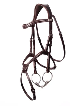 Henry James Grackle Bridle -Finest Equestrian Supplies grackle bridle brown angled 3168x 1 2 jpg
