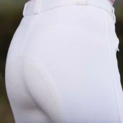 Equetech Grip Seat Breeches -Finest Equestrian Supplies gsb close white 3 jpg