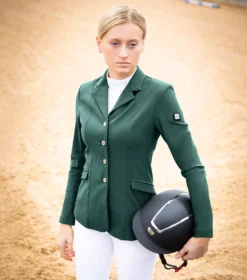 Premier Equine Hagen Ladies Competition Jacket -Finest Equestrian Supplies hagen competition jacket green 2 1657900210 5 jpg