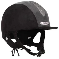 Champion Junior X Air Plus Riding Hat -Finest Equestrian Supplies hat xair black slate 600x600 3 2 1