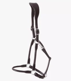 Premier Equine Hennaroso Rolled Anatomic Leather Head Collar Brown