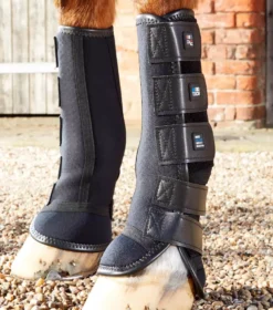 Premier Equine Turnout/ Mud Fever Boots -Finest Equestrian Supplies horse turnout mud fever boots black 3 jpg