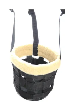 HY Muzzle With Fleece -Finest Equestrian Supplies hy muzzle with fleece black b 3 jpg