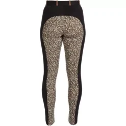 HyPerformance Alyssa Ladies Jodhpurs -Finest Equestrian Supplies hyperformance alyssa ladies jodhpurs black leopard print b 2 jpg