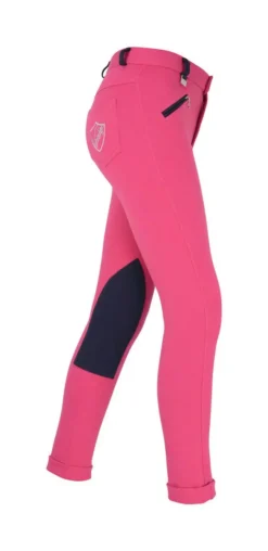 HyPerformance Belton Children's Jodhpurs 39 HyPerformance Belton Children's Jodhpurs -Finest Equestrian Supplies hyperformance belton childrens jodhpurs pink navy b 6 jpg
