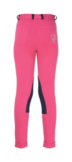 HyPerformance Belton Children's Jodhpurs 26 HyPerformance Belton Children's Jodhpurs -Finest Equestrian Supplies hyperformance belton childrens jodhpurs pink navy c 6 jpg
