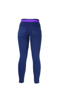 HyPERFORMANCE Brixton Ladies Jodhpurs -Finest Equestrian Supplies hyperformance brixton elasicated ladies jodhpurs navy purple b jpg