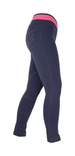 HyPERFORMANCE Brixton Ladies Jodhpurs -Finest Equestrian Supplies hyperformance brixton elasicated ladies jodhpurs navy rasp b jpg
