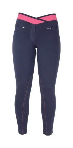 HyPERFORMANCE Brixton Ladies Jodhpurs -Finest Equestrian Supplies hyperformance brixton elasicated ladies jodhpurs navy rasp 2 jpg
