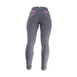 HyPERFORMANCE Diesel Ladies Jodhpurs -Finest Equestrian Supplies hyperformance diesel ladies jodhpurs charcoal pink 4 jpg