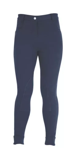 HyPERFORMANCE Melton Childs Jodhpurs -Finest Equestrian Supplies hyperformance melton childrens jodhpurs navy 5 jpg