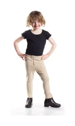 HyPERFORMANCE Zeddy Tots Jodhpurs -Finest Equestrian Supplies hyperformance zeddy tots jodhpurs beige 3 jpg