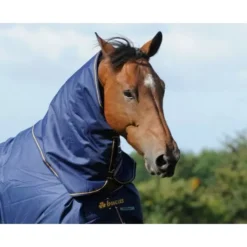 Bucas Irish Turnout Neck Cover -Finest Equestrian Supplies irish turnout navy with neck 16724 1 jpg
